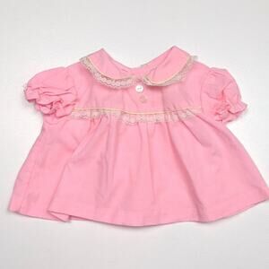Vintage Babyfair Swing Top Baby Girls Size 0-6m Bright Pink
